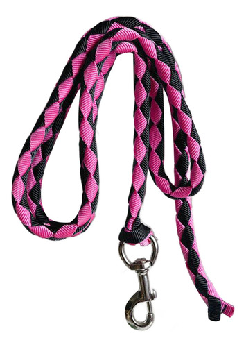 Cuerda De Para Caballo, Correa Para Caballo, 4m Rosa Y Negro