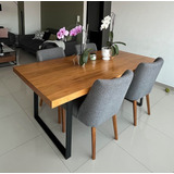 Comedor Rectangular Mdf Y Madera