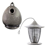 Byer Of Maine Alcyon Egg-bottle Bird Home And Pagoda Bird Fe
