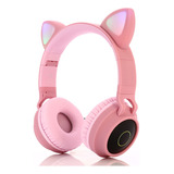 Kawaii - Audífonos Con Bluetooth, Diseño De Gato