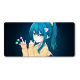 Mousepad Xl 58x30cm Cod.026 Chica Anime Lollipop