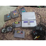 Nintendo Super Nintendo Nes Gris Y Violeta Con Cable Y Vario