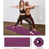 Ewedoos - Tapete De Yoga Ecológico Con Líneas De Alineación,