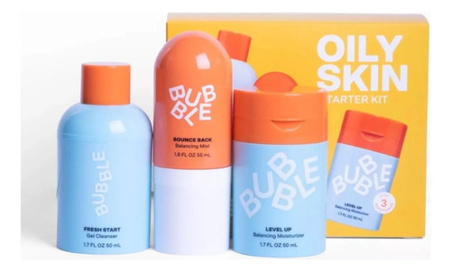 Bubble Skincare Oily Skin Starter 3-step Kit Set