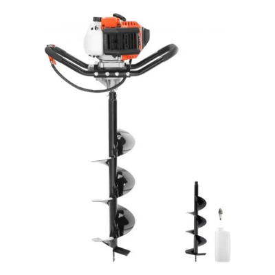 Excavadora De Hoyos De Tierra Agujeros Postes Taladro 1250w