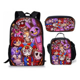 Novo Conjunto Mágico De Circo Digital Com 3 Mochilas Escolar