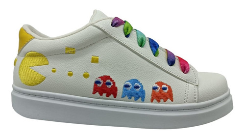 Tenis Para Niño Hombre Juvenil Modelo Pac-man En Tendencia