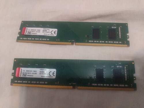 Memoria Ddr4 8gb Kingston Value Ram (2x4) Dual Chanel 