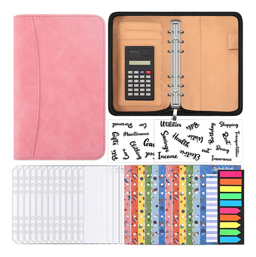 Planejador De Orçamento A6 Com Calculadora Zip Budget Binder