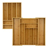 Heim Concept - Cajon De Bambu Organico Para Utensilios Y 