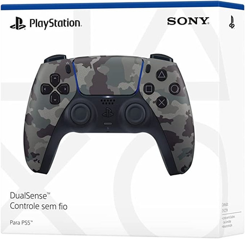 Controle Sem Fio Dualsense Gray Camouflage Sony Lacrado