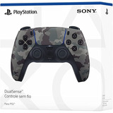 Controle Dualsense Cfi-zct1 Sem Fio Ps5 Gray Camouflage Sony Cor Cinza