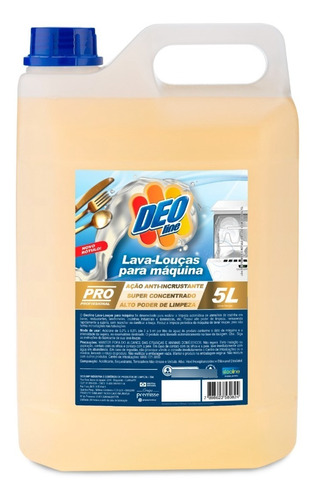 Detergente Para Máquina De Lavar Louça Anti Incrustrante 5 L