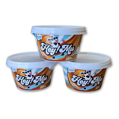 Doce De Leite Hey Mu 250g Zero Açúcar Original | 3 Unidades | MercadoLivre