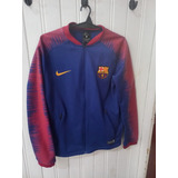 Campera Barcelona Fútbol Original Dri-fit Talle M Para Niños