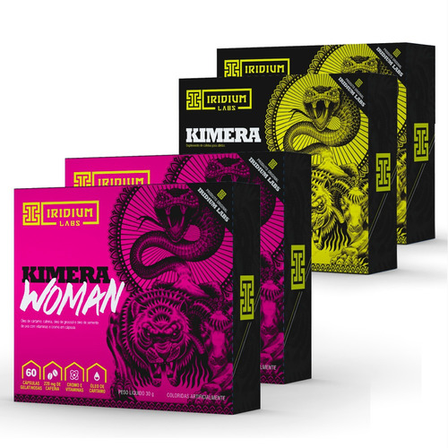 Kit 2x Kimera Thermo + 2x Kimera Woman - Kit Termogênico 