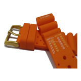 Pulseira Para Citizen Aqualand 3740 Silicone Laranja 