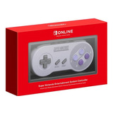 Controle Super Nintendo Sem Fio Nintendo Switch Online Cor Cinza