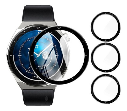 Mica Protectora 3d Compatible Huawei Watch Gt3 Pro 46mm 3pc