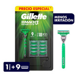Gillette Mach3 Sensitive 8 Cartuchos Y Rastrillo