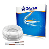 Cabo Coaxial Para Cftv Hd 5mm Dupla Blindagem Telecam 100mts