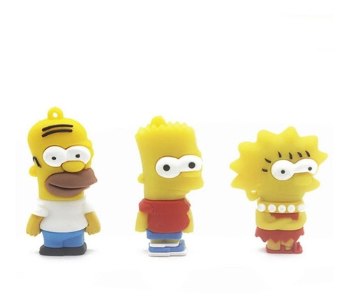 Pen Drive Chaveiro Simpsons Personalizado 16 Gb Jp263m