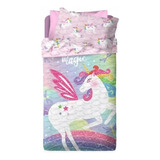 Cubrecama Cover Quilt Infantil Piñata 1 ½ Plaza - Unis 