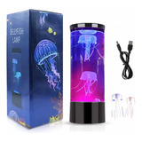 Lámpara Medusa Luz Led Decorativa 6 Colores 3d Usb Color De La Estructura Negro Color De La Pantalla Transparente