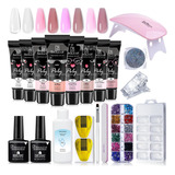 Kit Para De Uñas Polygel Completo Acrilicas Beaucat 19 Pcs