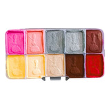 Paleta Craneo Base Aguade 10 Colores Chica Pies De Hormiga