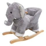 Mecedor Peluche Carestino Elefante Gris