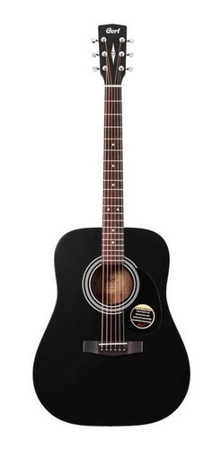 Guitarra Electroacústica Cort Standard Ad810e Para Diestros Black Satin Satin