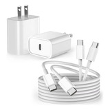 Cargador Rápido Para iPad, Cable De 3 Metros 2 Paquetes Usb