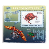 Comores Insectos, Bloque 1 Sello Coleop 300fc 09 Mint L9341