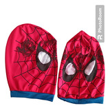 Mascara Disfraz Tipo Spiderman Standar Roja