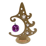 Árbol Pino Navideño Mod.1 Estrella 30cm Mdf3mm 10pzas 