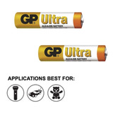 Pila Aaa Bateria Alkalina Gp Ultra Pack 1,5v