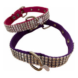 Collar Mascotas Perros Strass Glitter Brillos Peque Mediano