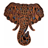 Diseño Decorativa Elefante Mándala 11 Capaz