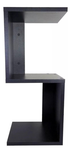 Mesa Cabeceira Moderna Quarto Em S Ou Z Mdf 58x25x25 Preto