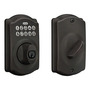 Schlage Be365 V Cam 716 Camelot Cerrojo Con Teclado, Cerradu Bronce Envejecido.
