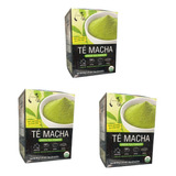 3 Cajas De Te Matcha Organico Sin Gluten 20 Sachet C/u