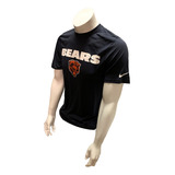 Nike Dri Fit Men's Chicago Bears Navy Short Sleeve Shirt Eep