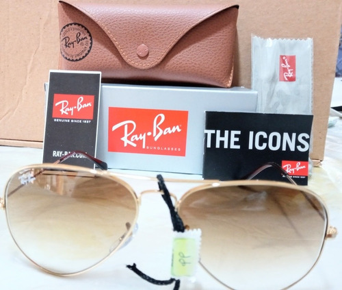 Anteojos De Sol Ray Ban Aviator Arista Importados. 0rb3025l 