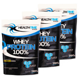 3x Whey Protein 100% Health Time 2,1kg (6,3kg)iso, Conc, Hid