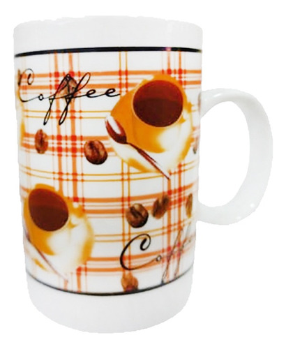 Jarro Taza Mug De Porcelana Decorado Vintage X6