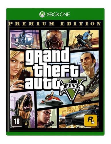 Gta 5 - Grand Theft Auto V Premium Xbox One Mídia Física 