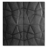 Lamina Papel Mural Autoadhesivo 3d Diamante Negro 70x70