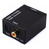 Convertidor De Audio Digital Analógico P/ Rca Con Cable Óptico O Coaxial