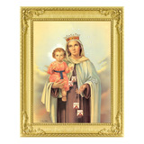 Vinilos Efecto Marco Cuadro Virgen Maria Niño Jesus  75x60cm